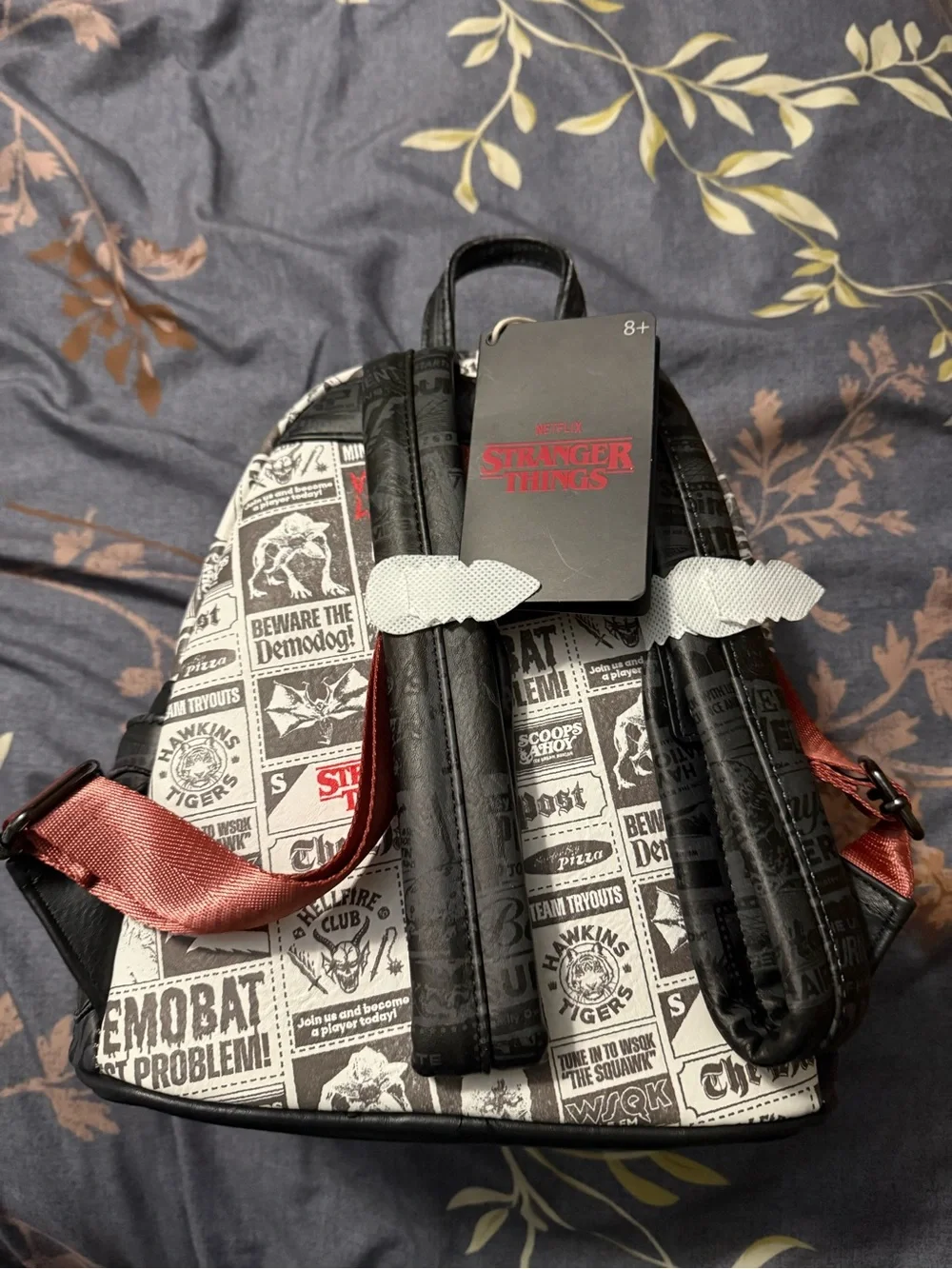 Loungefly Stranger Things Demogorgon Mini Backpack - Black, White & Red